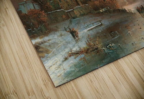 Winter pleasures by Anton Doll [1826–1887] MyCozyFineArt puzzle