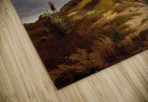 Landscape with a Wanderer [1830] by Thomas Fearnley [1802–1842] MyCozyFineArt puzzle