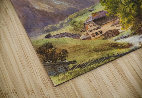 Lauterbrunnen [Schweiz] [Ca. 1880–90] by Edward Theodore Compton [1849–1921] MyCozyFineArt puzzle