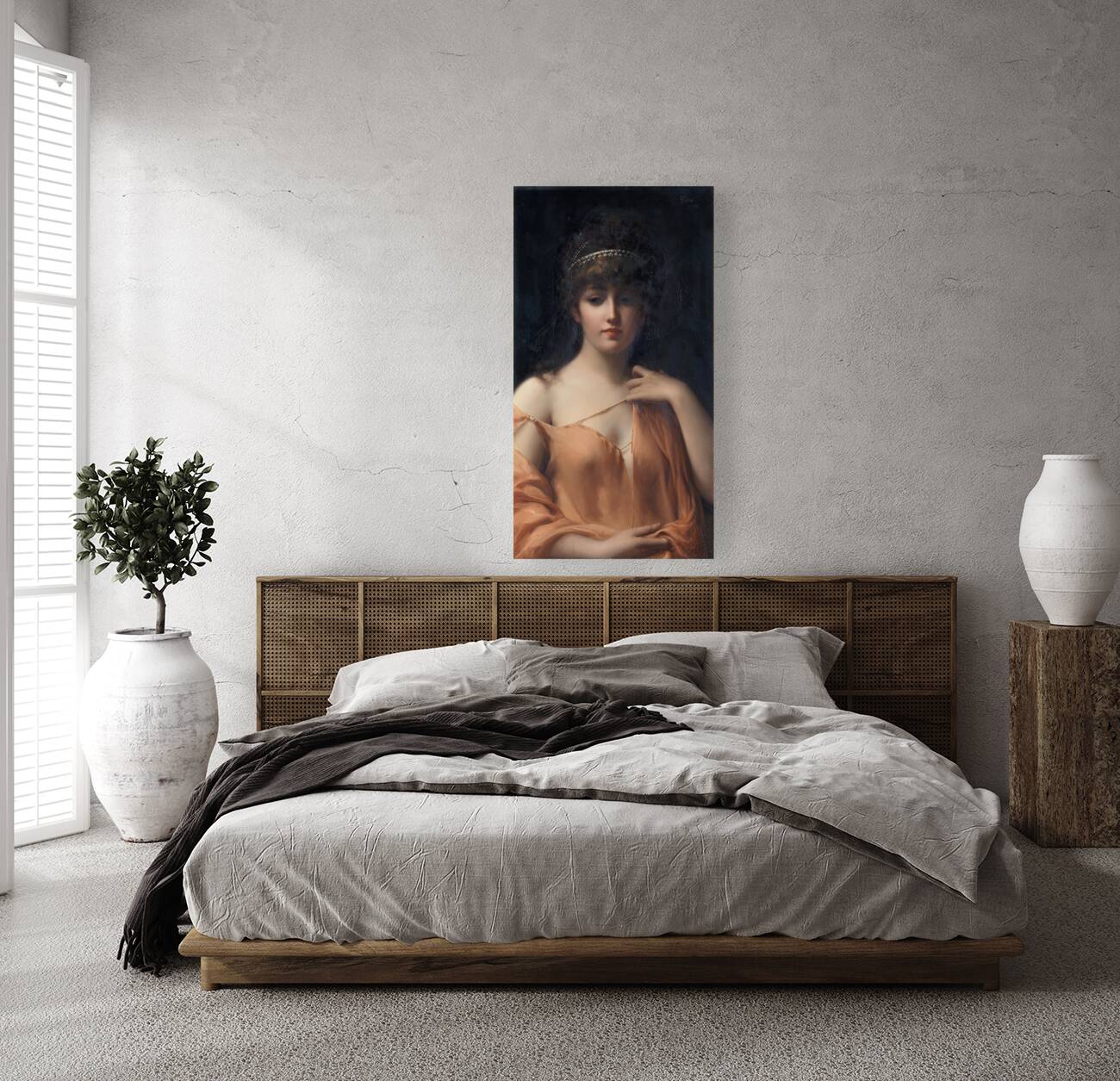 A classical beauty [1889] by Luis Ricardo Falero [1851–1896] Reproduction