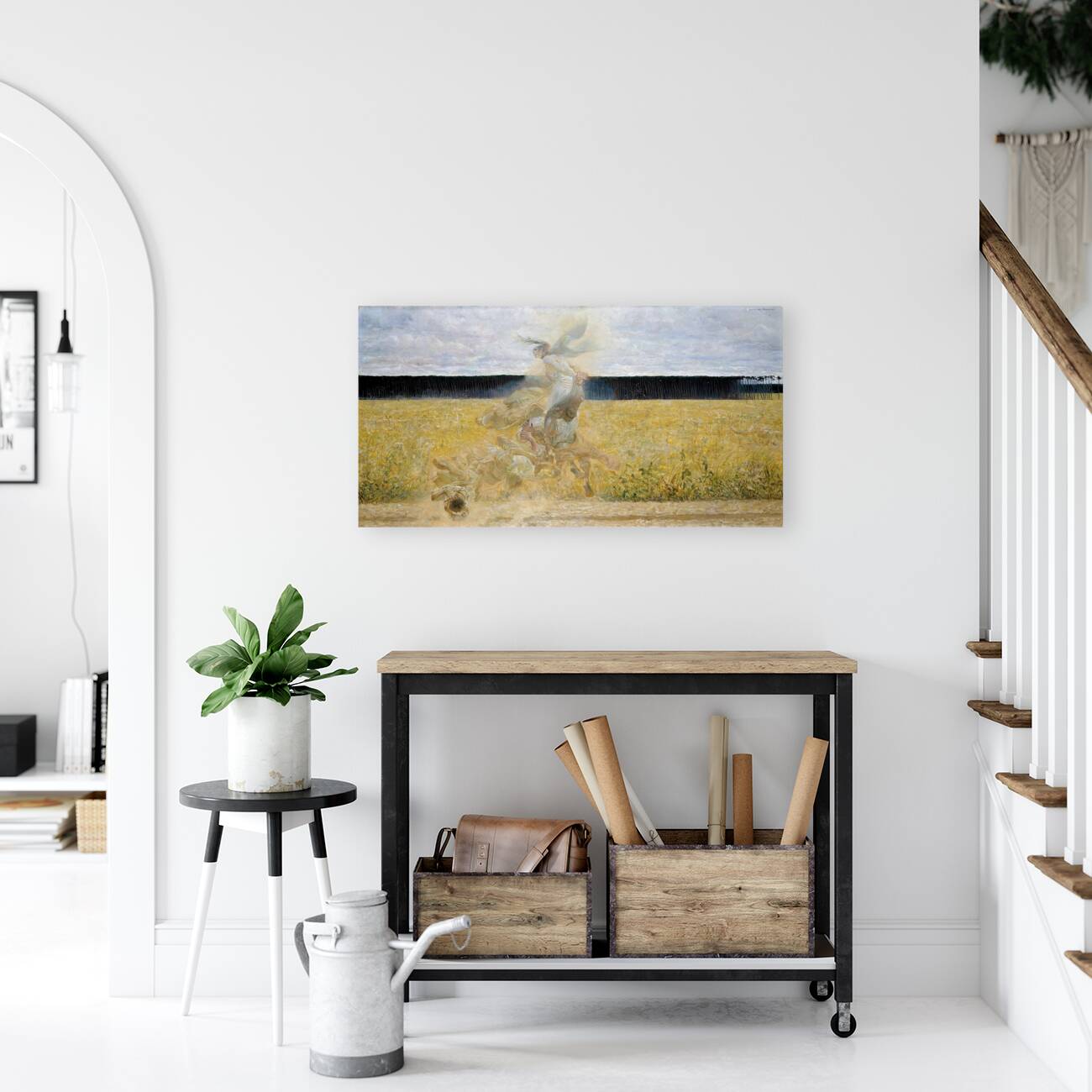 In the Dust Storm [1893–1894] by Jacek Malczewski [1854–1929] Reproduction