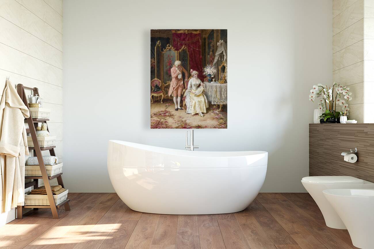 The Admirer [1895] by Natale Attanasio [1845–1923] Reproduction