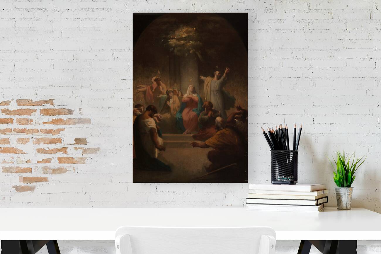 La Pentecôte [1864] by Felix–Henri Giacomotti [1828–1909] Reproduction