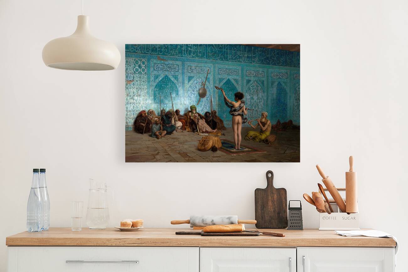 Snake Charmer [c. 1879] by Jean–Léon Gérôme [1824–1904] Reproduction