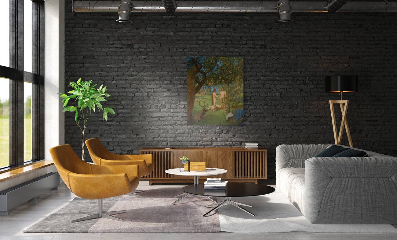 Das Paradies [1901] by Hans Thoma [1839–1924] Reproduction