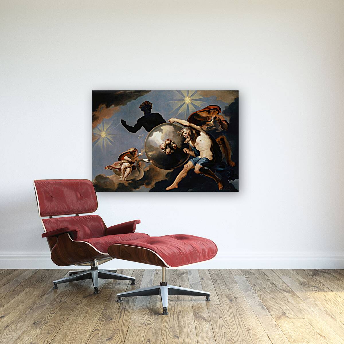 Cosmic Allegory [Around 1660] by Abraham Hondius [1625–1695] Reproduction