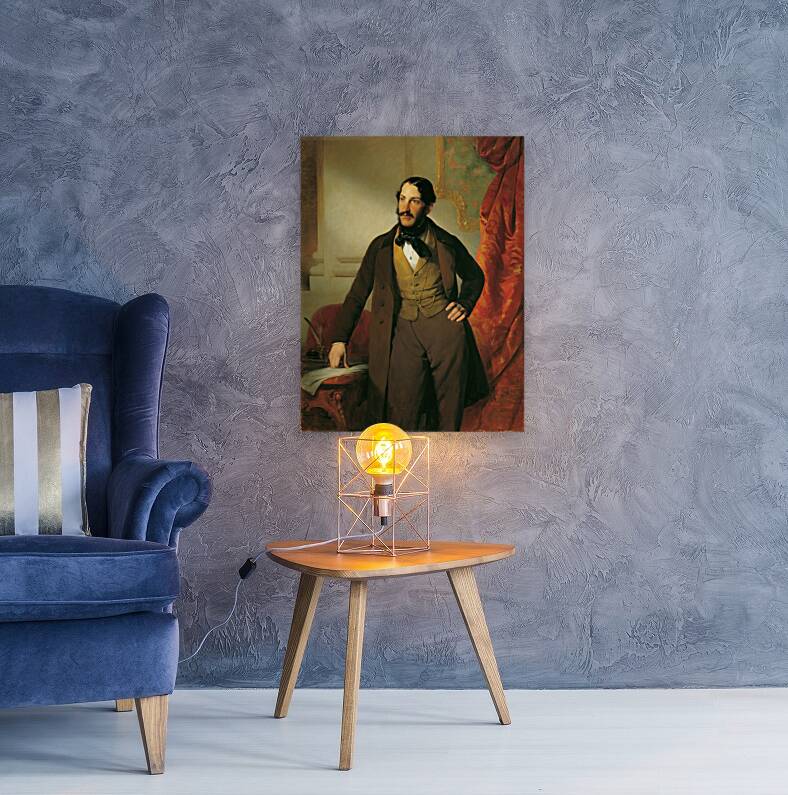 Der Industrielle Maximilian Todesco [1846] by Friedrich von Amerling [1803–1887] Reproduction