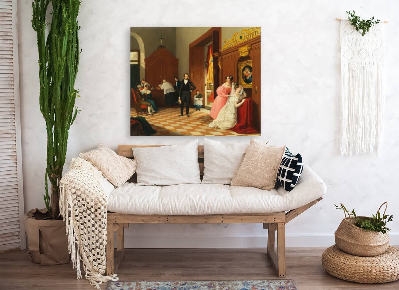 Braut wider Willen by Eugen Hummel [1812–1845] Reproduction