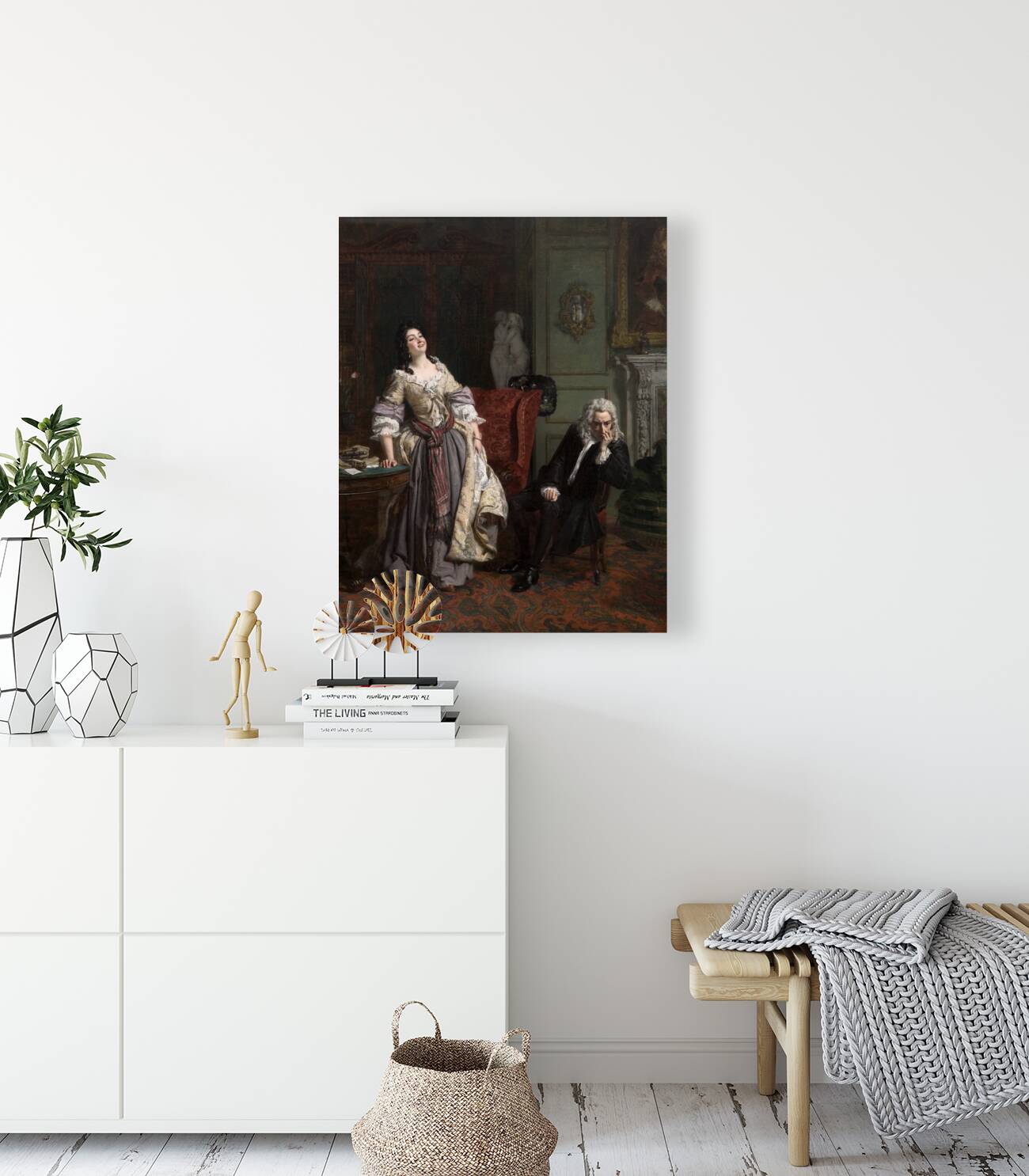 Pope Makes Love To Lady Mary Wortley Montagu [1852] by William Powell Frith [1819–1909] Reproduction