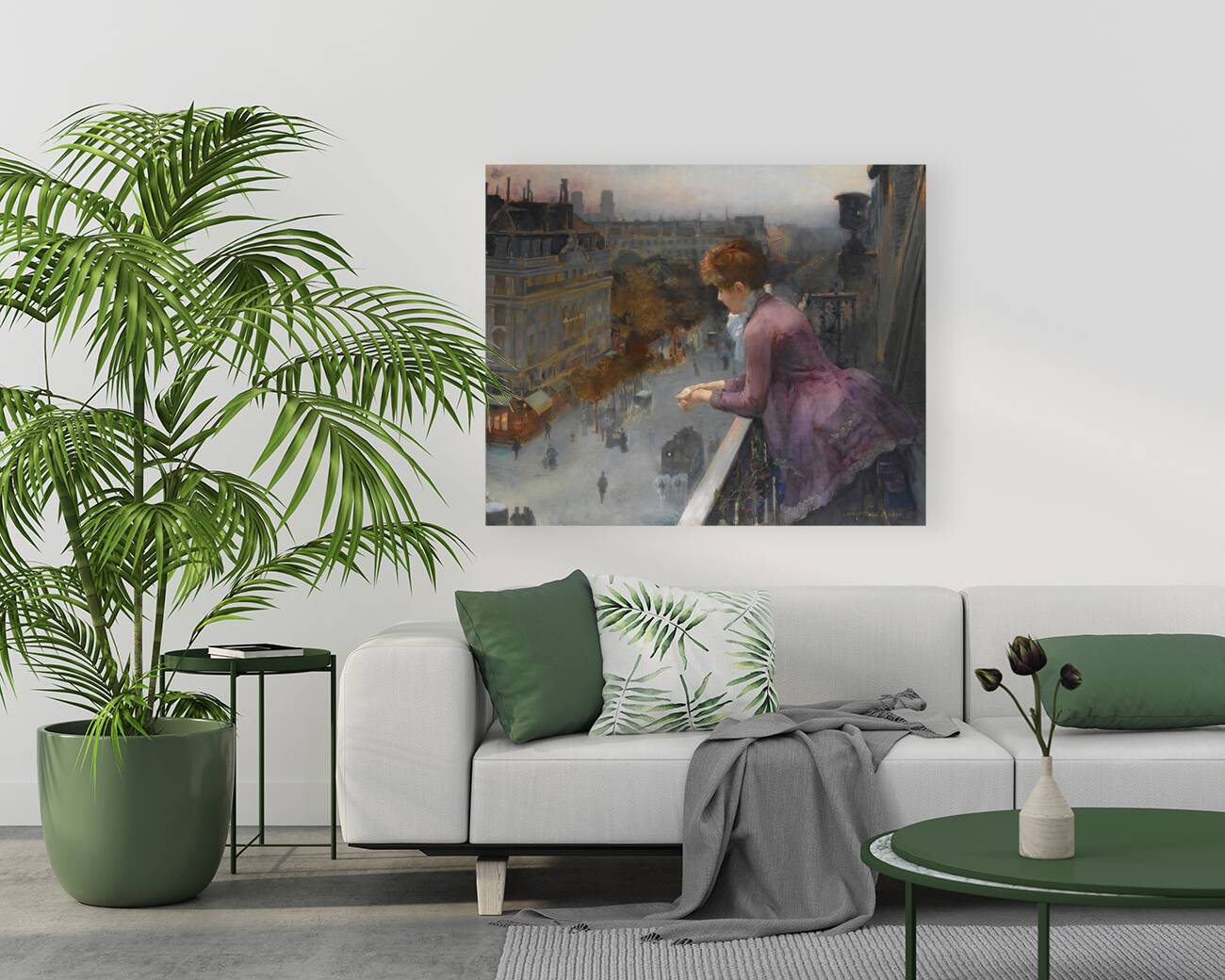 Au Dessus Du Boulevard De Sebastopol. Paris by Charles Leroy Saint Aubert [1852–1907] Reproduction