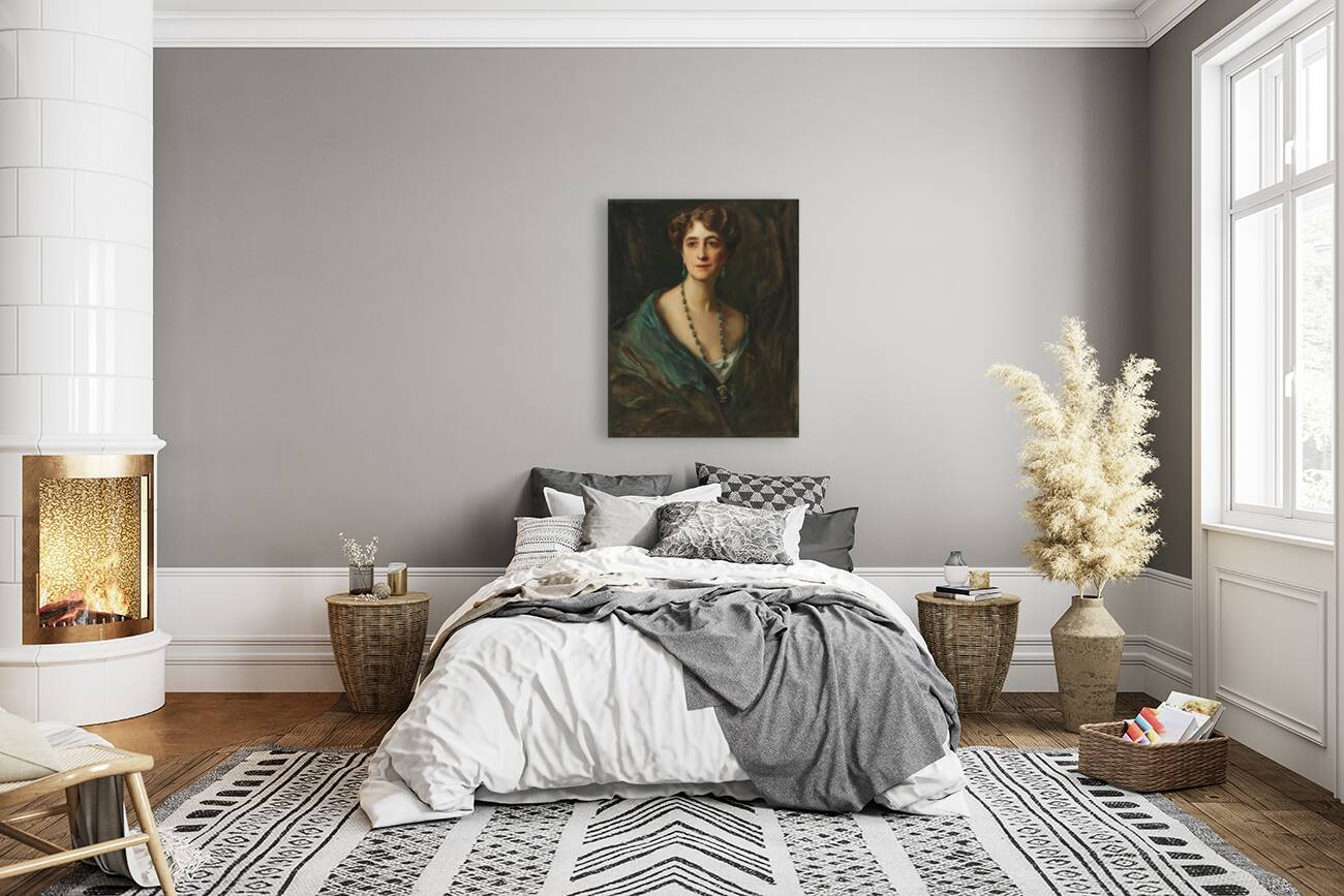 Viscountess Byng of Vimy. Née Marie Evelyn Moreton [1917] by Philip Alexius de László [1869–1937] Reproduction