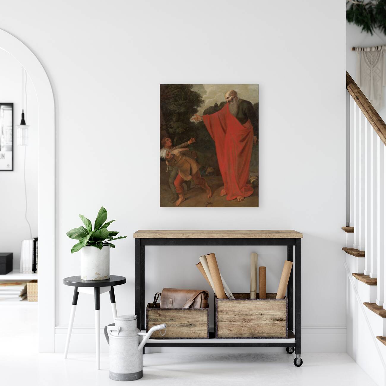 Mythological Figure In A Landscape by Jan Simonsz. Pynas [c. 1583–1631] Reproduction