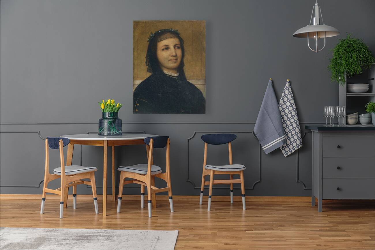 Bildnis Margaretha Antoinette Mähly–Schermar [1865] by Arnold Böcklin [1827–1901] Reproduction