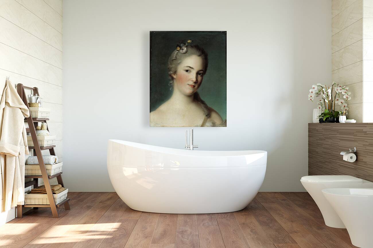 Portrait Of Marie–Geneviève Boudrey [2nd Half Of The 18th Century] by Jean–Marc Nattier [1685–1766] Reproduction