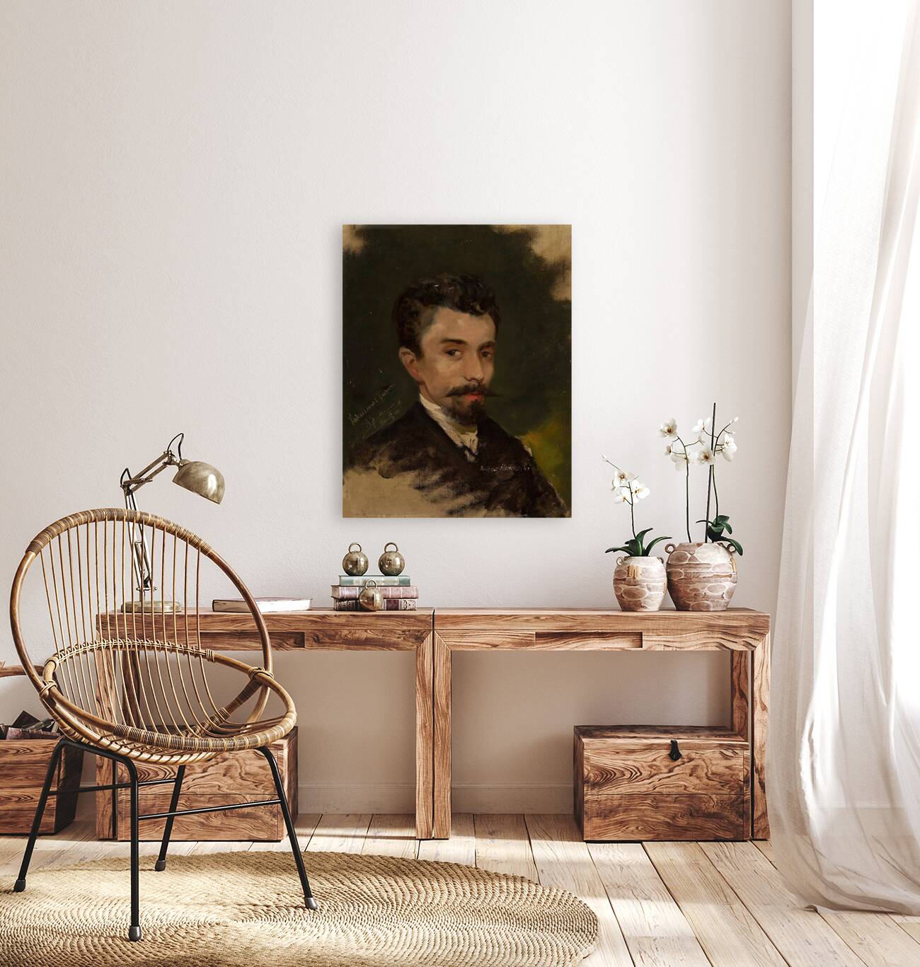 Portrait of Tadeusz Rybkowski [1883] by Tadeusz Ajdukiewicz [1852–1916] Reproduction