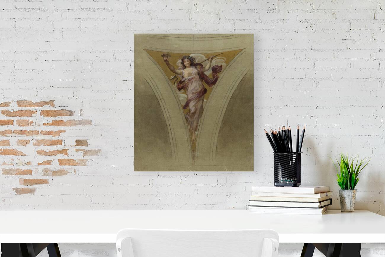 La chanson bacchique [1888–1899] by François Schommer [1850–1935] Reproduction