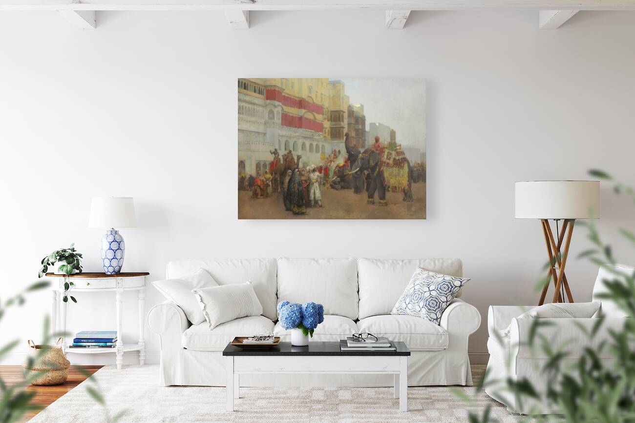 A Fête Day at Bekanir – Beloochistan. Bekanir [ca 1895–1903.] by Edwin Lord Weeks [1849–1903] Reproduction