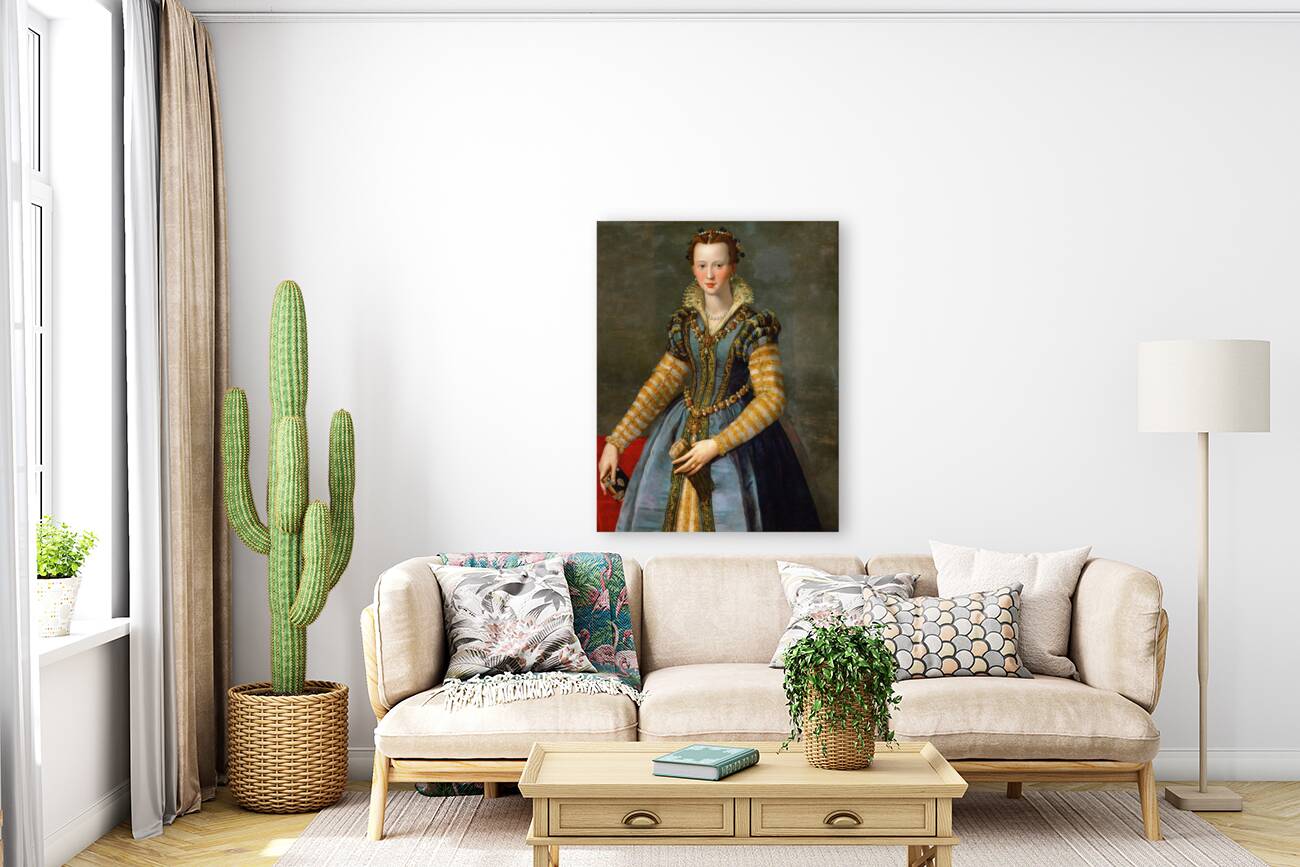 Portrait Of Maria De’ Medici [1540–1557] [Circa 1555] by Alessandro Allori [1535–1607] Reproduction