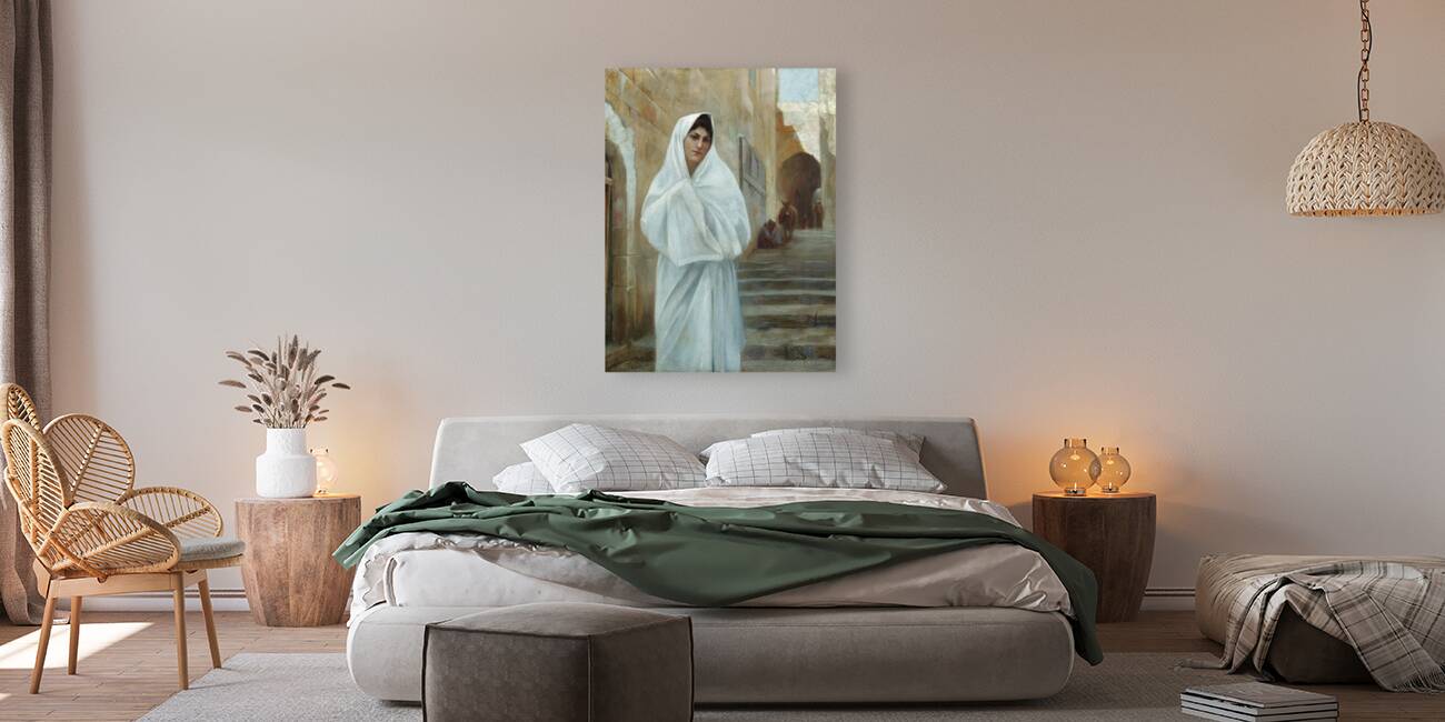 Young Girl. Jerusalem by Theodoros Ralli [1852–1909] Reproduction