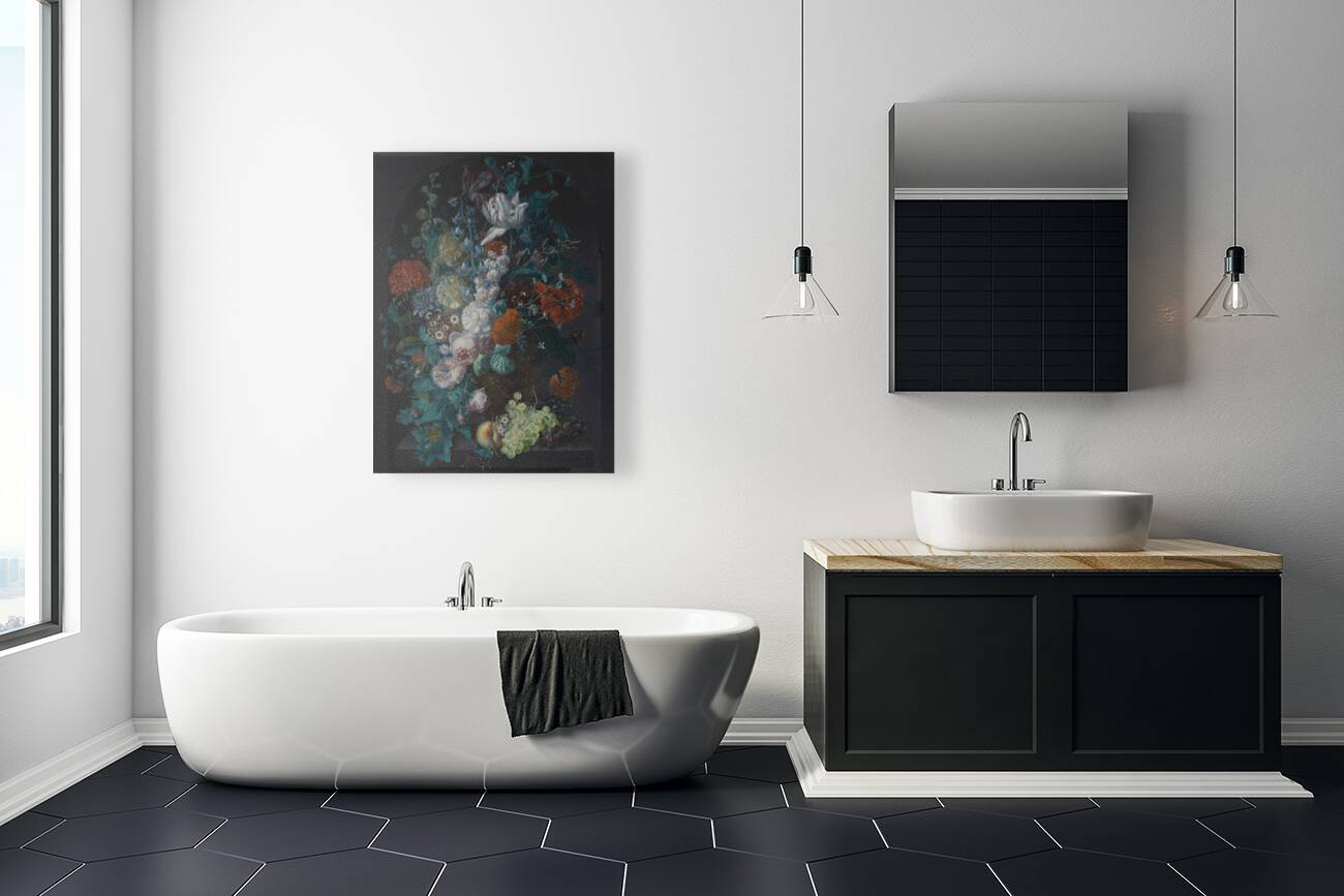 A Vase of Flowers [1716] by Margareta Haverman [1693–1722] Reproduction