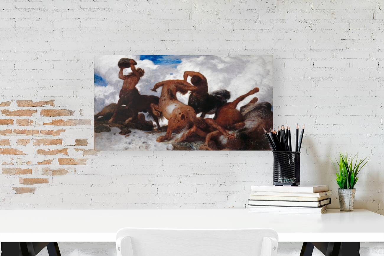 Battle of the Centaur [1872–1873] by Arnold Böcklin [1827–1901] Reproduction