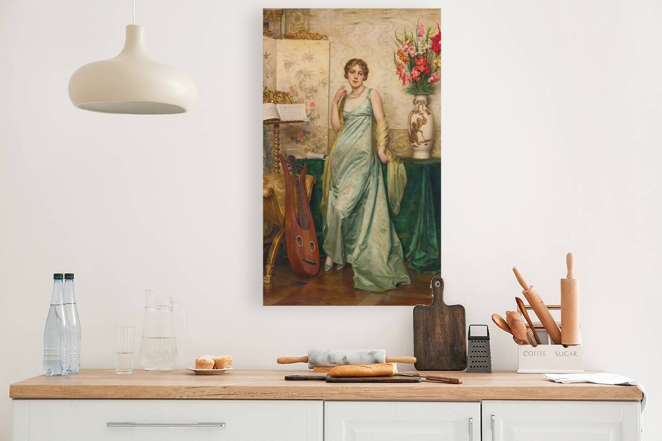 A Pause In The Music by Frédéric Soulacroix [1858–1933] Reproduction