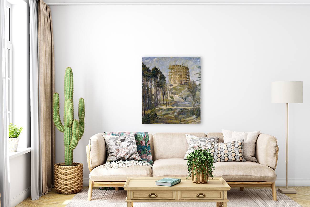 Water Tower in Hermsdorf [1909] by Max Beckmann [1884–1950] Reproduction