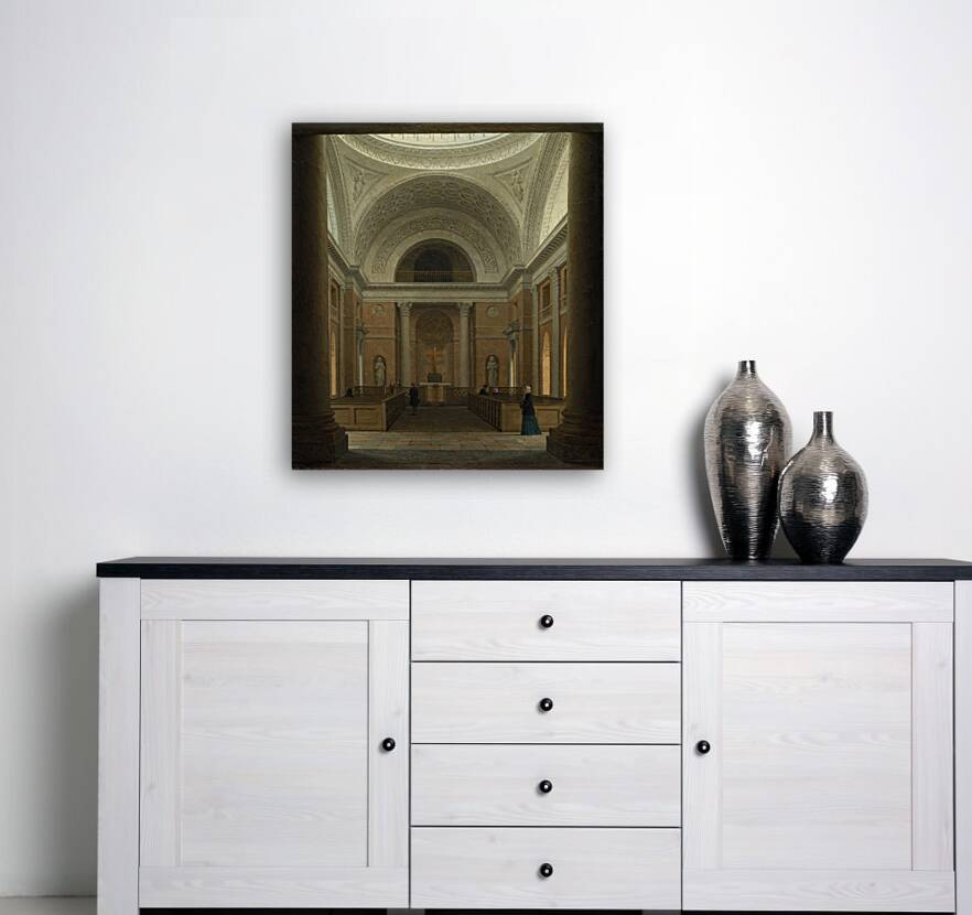 The Slotskirken of Christiansborg. Copenhagen [c. 1850s] by Heinrich Hansen [1821–1890] Reproduction