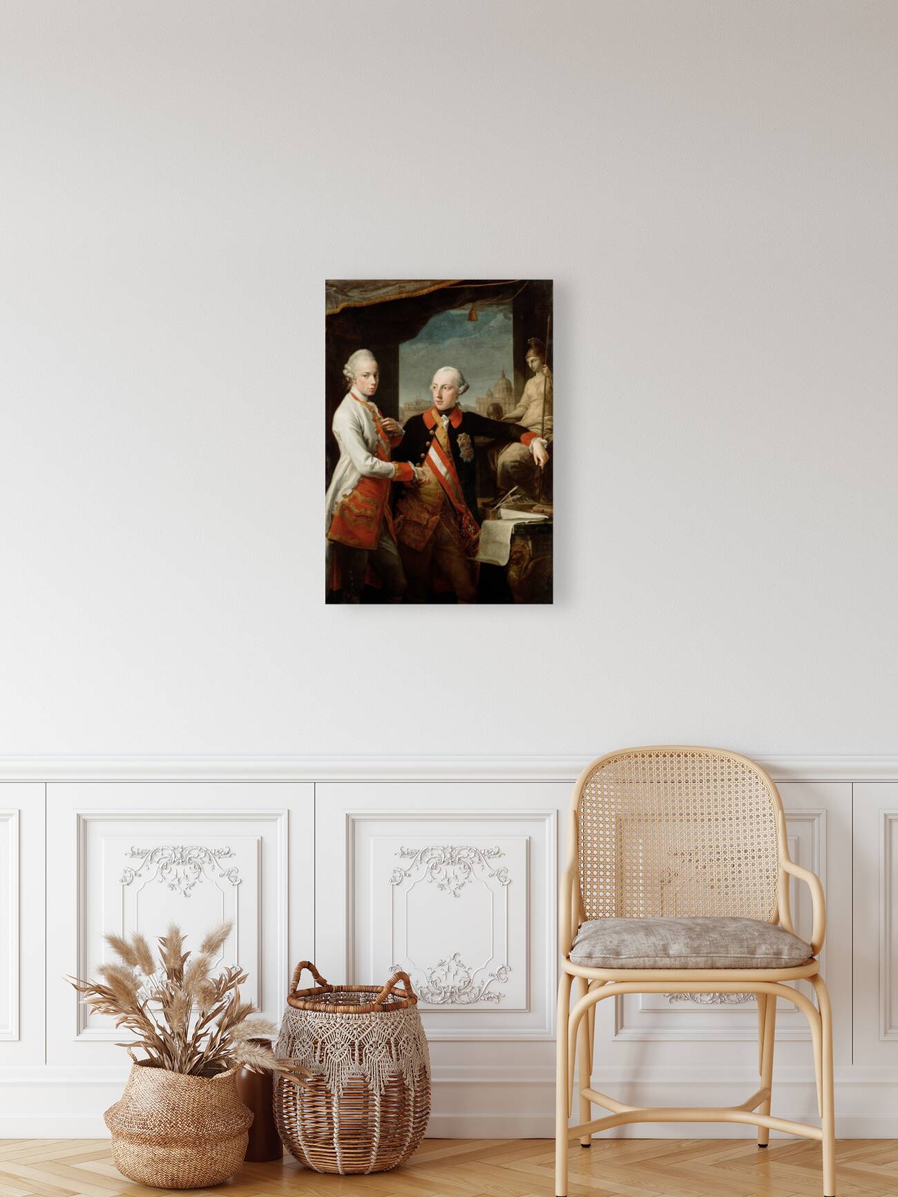 Emperor Joseph II With Grand Duke Pietro Leopoldo Of Tuscany by Pompeo Batoni [1708–1787] Reproduction