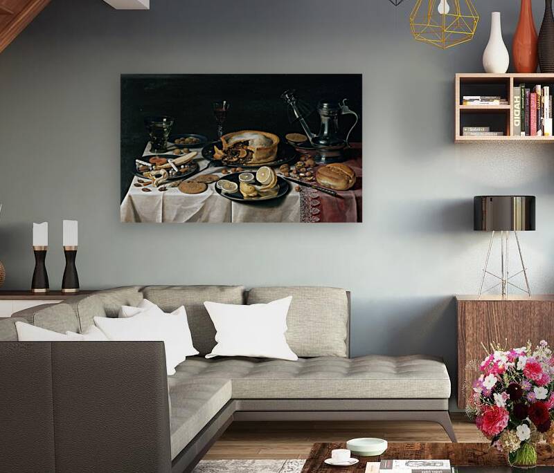 Still Life [1625] by Pieter Claesz [1596–1660] Reproduction