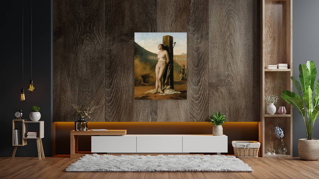 Blandina In The Amphitheater Of Lyon by Jules–Antoine Duvaux [1818–1884] Reproduction