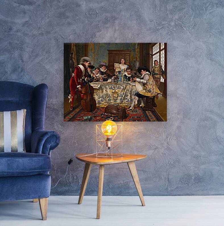 The Practice Recital by Adolphe–Alexandre Lesrel [1839–1929] Reproduction