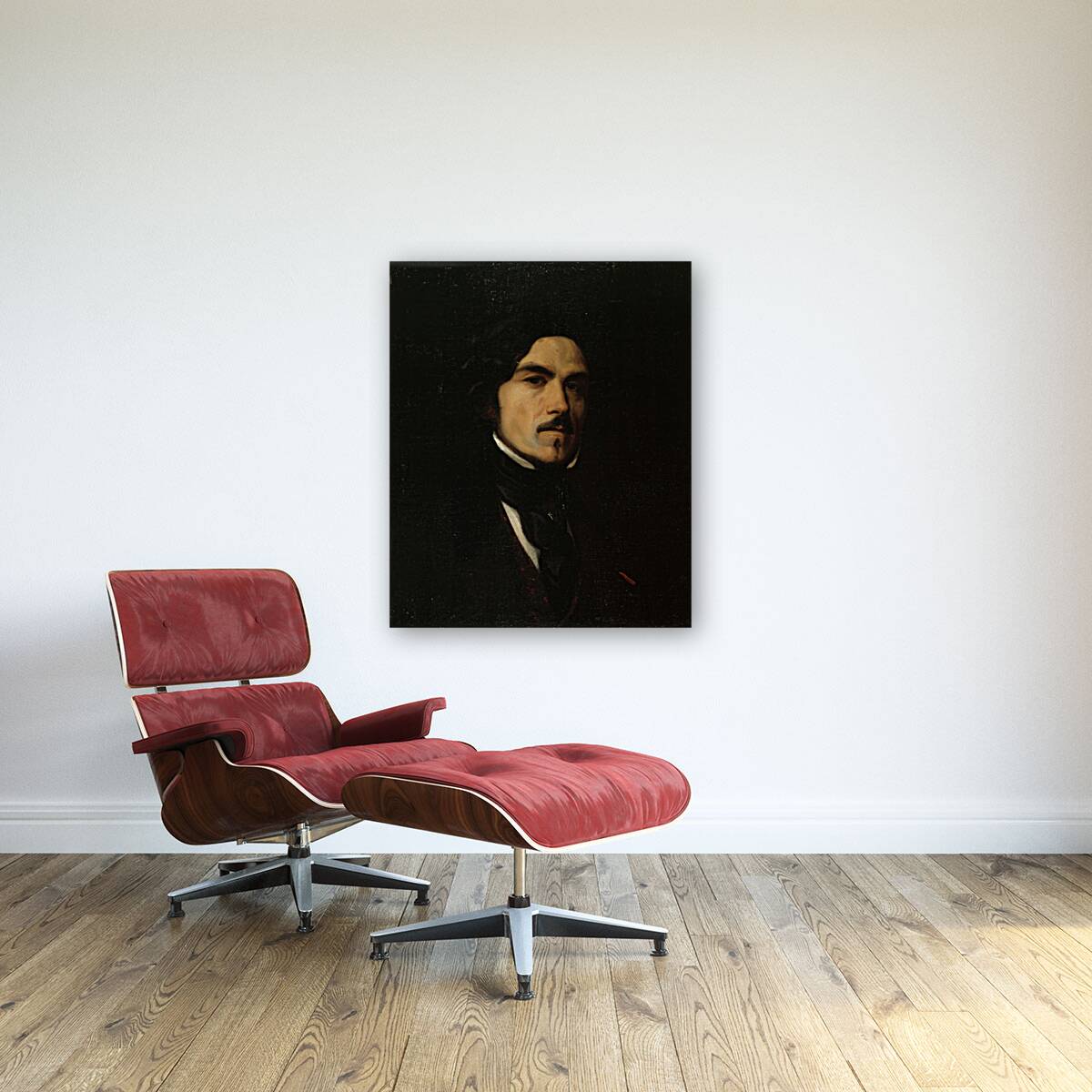 Portrait d’Eugène Delacroix [1798–1863]. Peintre [1840] by Emile Champmartin [1797–1883] Reproduction