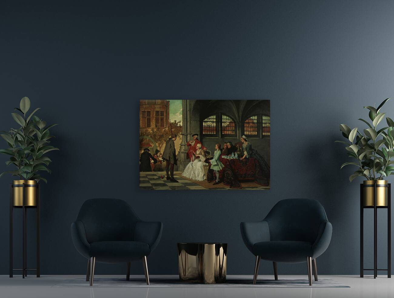 The Prize Winner [1864] by Auguste Serrure [1825–1903] Reproduction