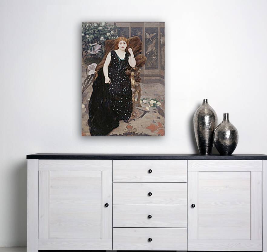 Portrait de Jane Hading [1890] by Alfred Philippe Roll [1846–1919] Reproduction