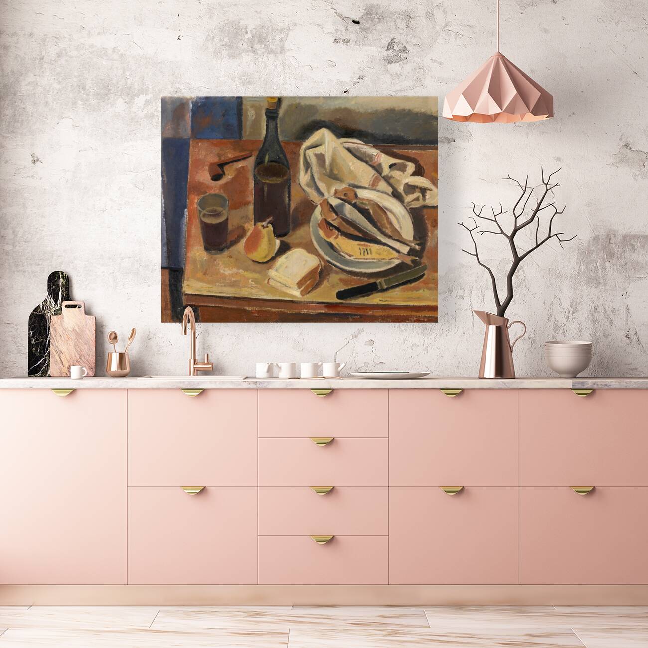 Still Life with Herring [1934] by Gustave De Smet [1877–1943] Reproduction