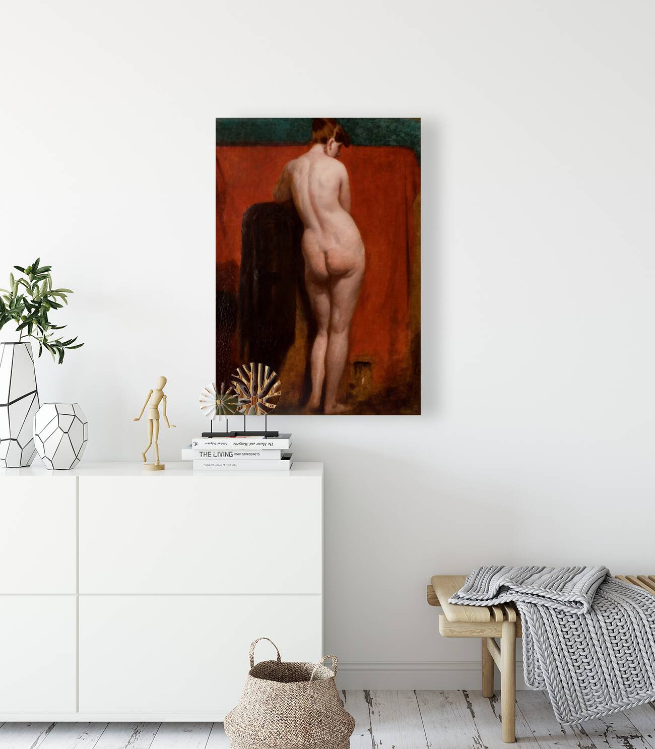 Standing Female Nude [Circa 1835 And Circa 1840] by William Etty [1787–1849] Reproduction