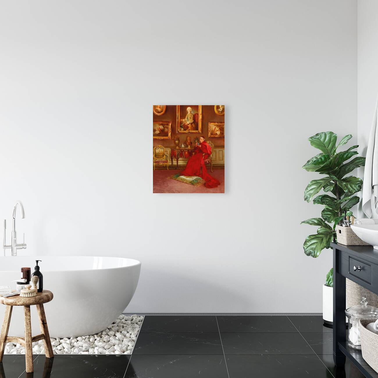 Taking Tea by Georges Croegaert [1848–1923] Reproduction