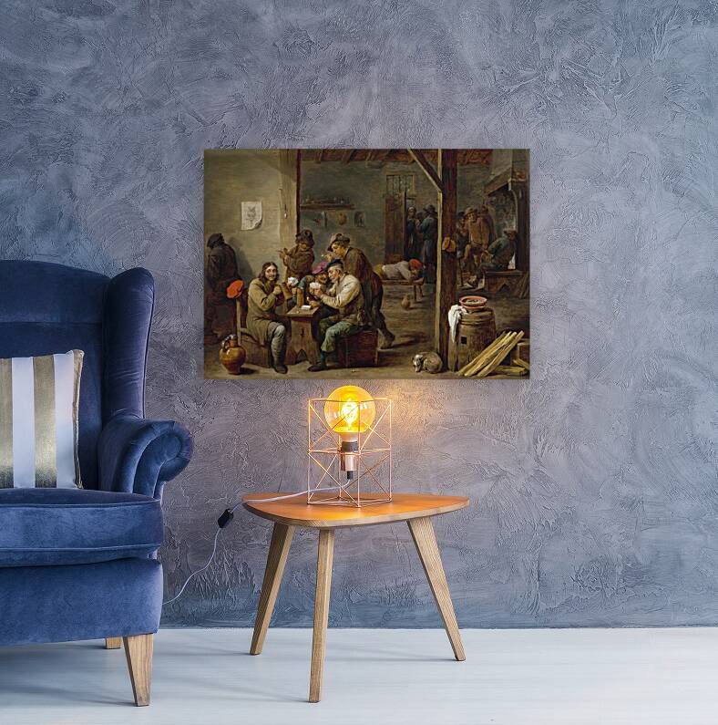 Tavern Scene [1658] by David Teniers The Younger [1610–1690] Reproduction