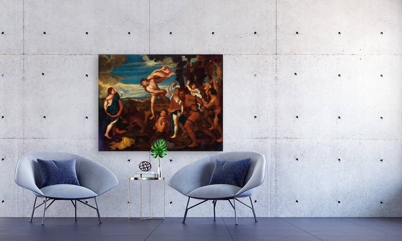 Bacchus and Ariadne by Follower of Titian [1506–1576] Reproduction