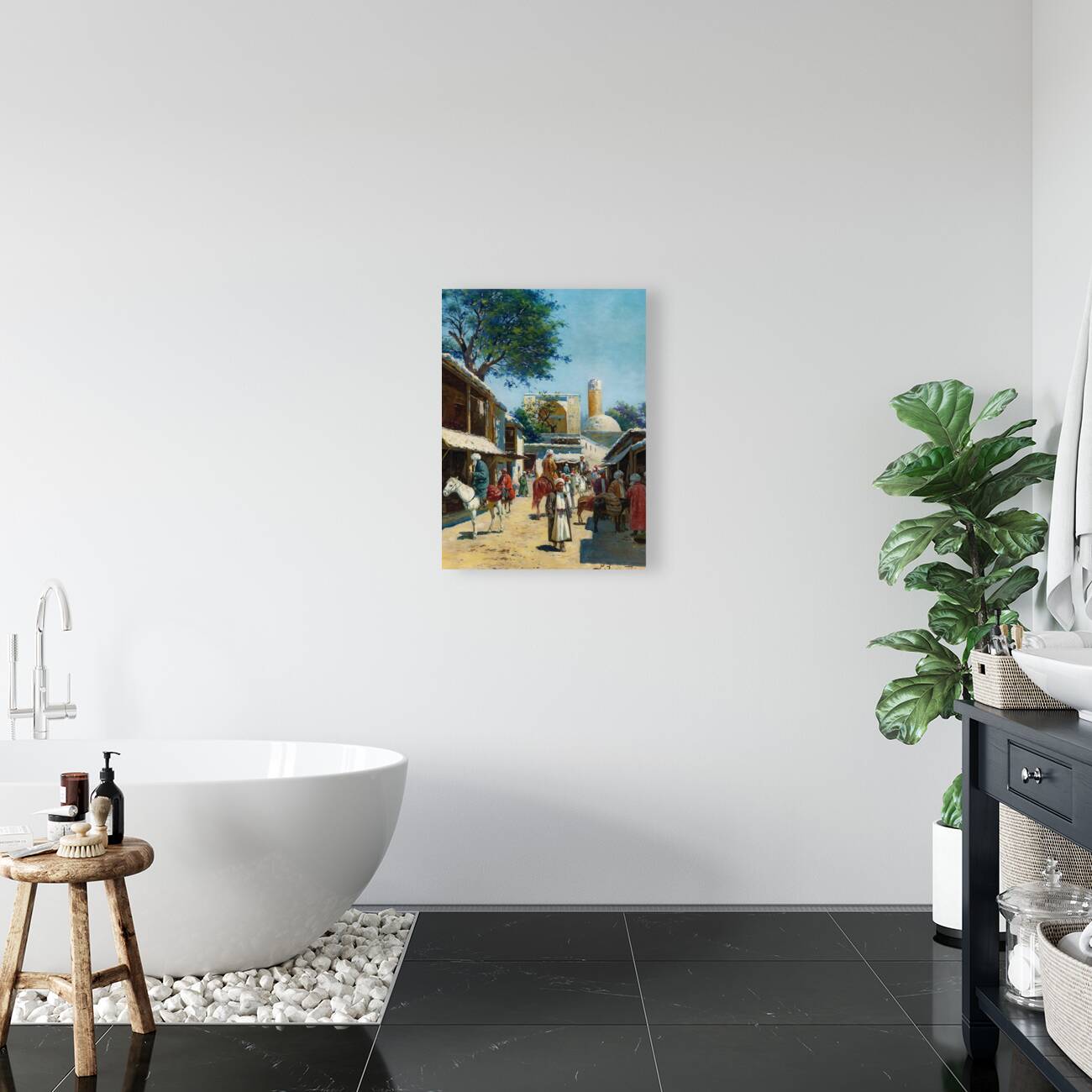 Samarkand Street Market by Richard Karlovich Zommer [1866–1939] Reproduction