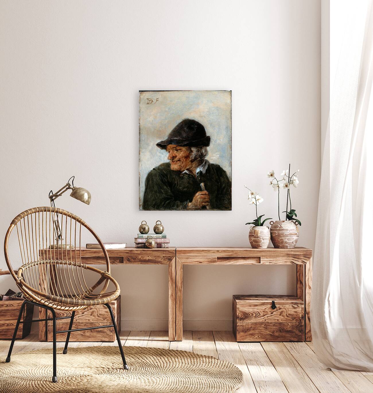 A Peasant by David Teniers The Younger [1610–1690] Reproduction