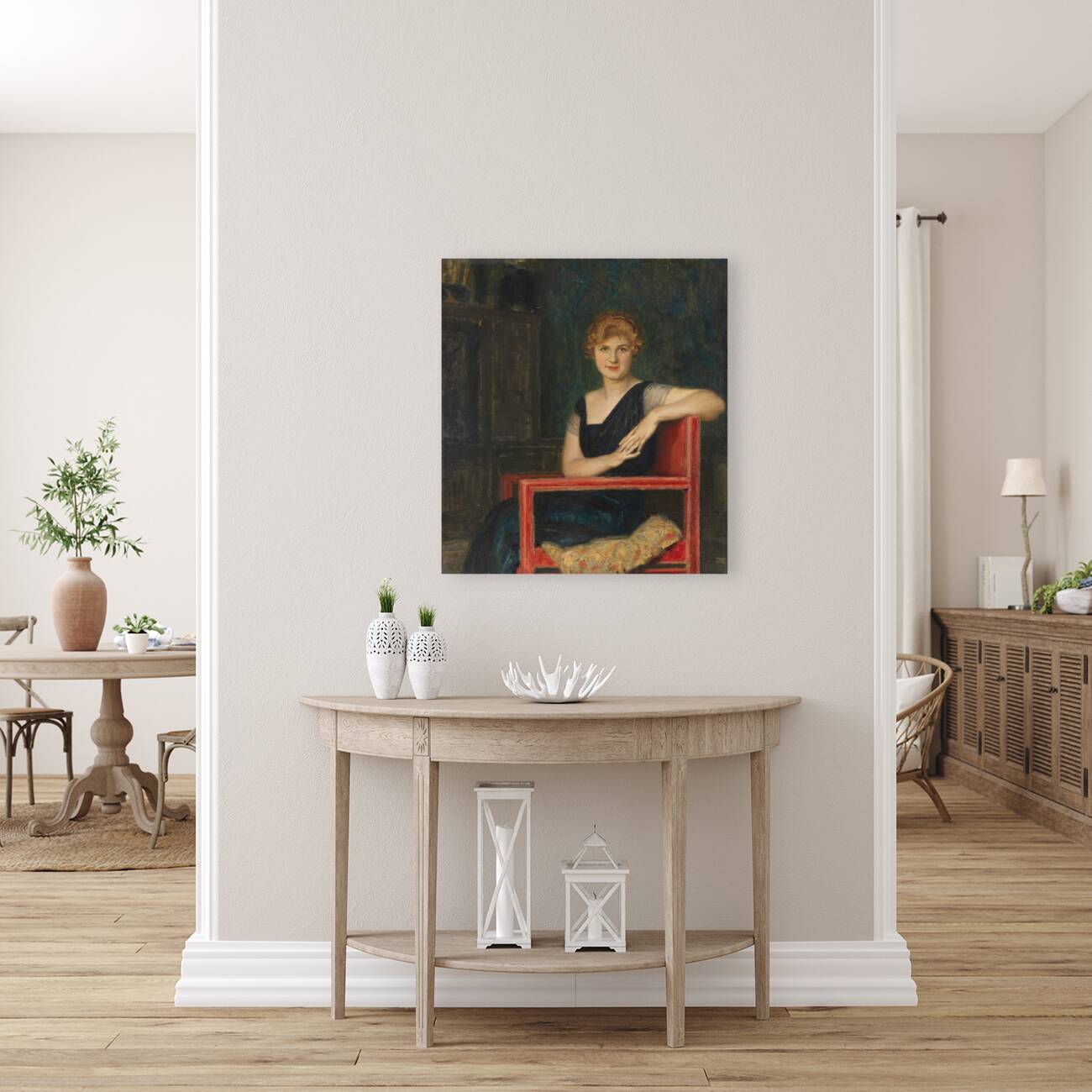 Bildnis einer Dame [1916–1918] by Franz von Stuck [1863–1928] Reproduction