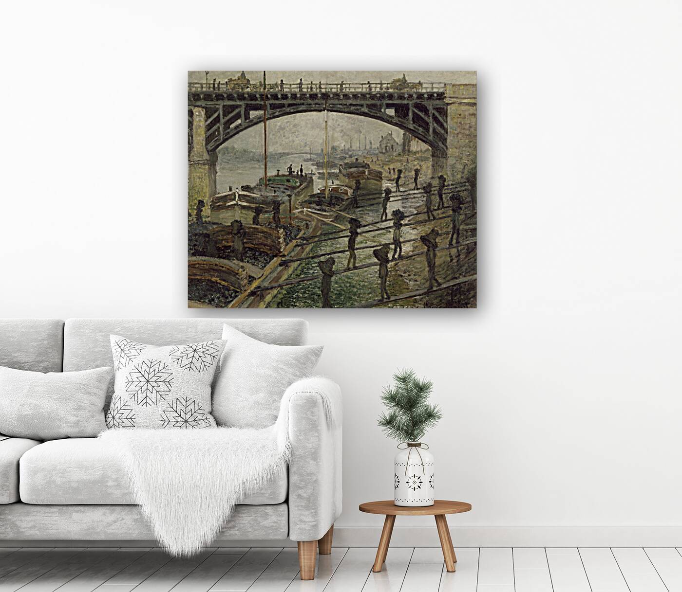 The Coalmen [circa 1875] by Claude Monet [1840–1926] Reproduction