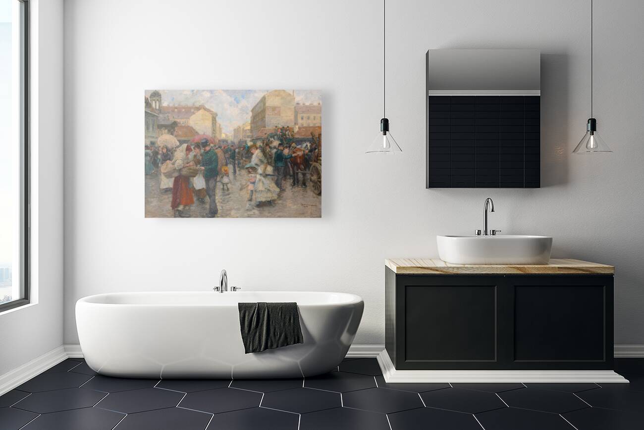 Die Favoritenlinie [im Jahre 1890] [1913] by Wilhelm Gause [1853–1916] Reproduction