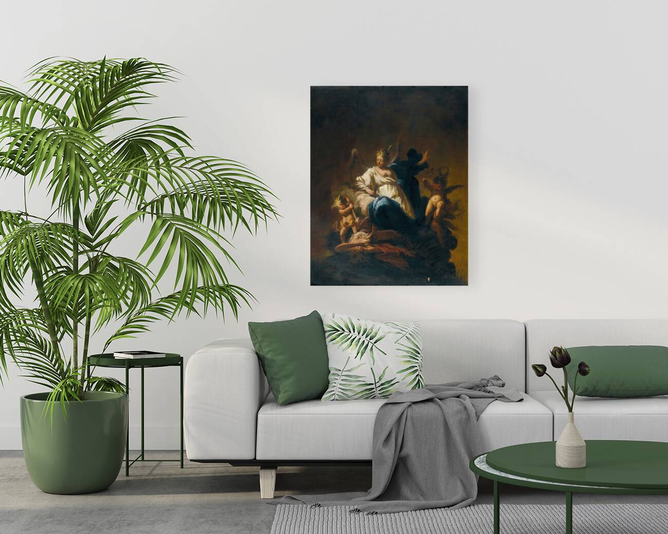 The victory of virtue over vice by Francesco Conti [1681–1760] Reproduction