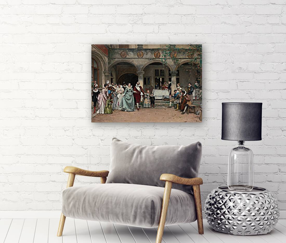 Les Noces D’argent [1879] by Adrien Moreau [1843–1906] Reproduction