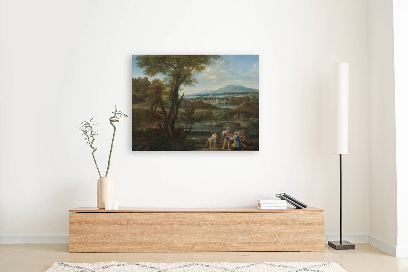 Polycrates Finding His Ring In The Fish [17th Century] by Roman School [16th–20th Century] Reproduction