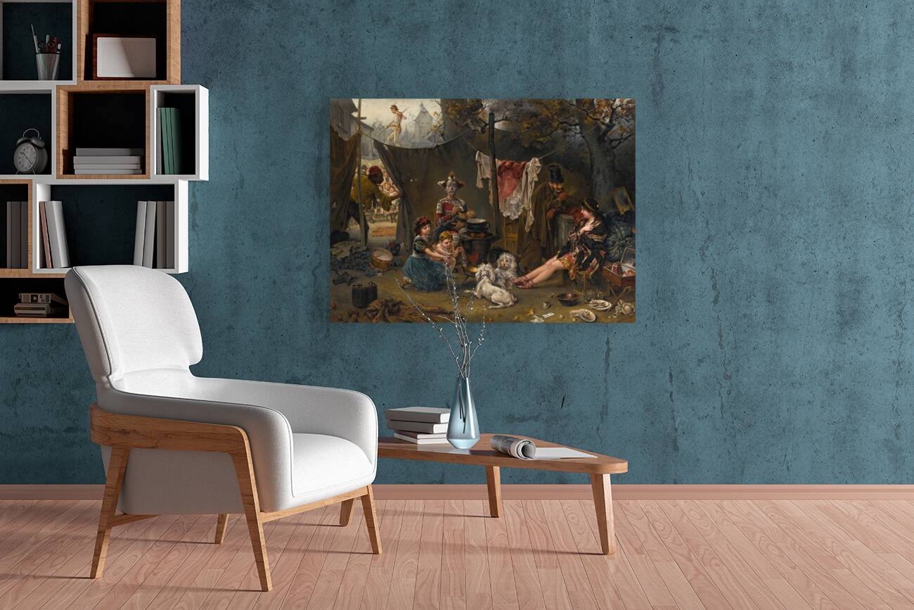 Behind The Scenes by Ludwig Knaus [1829–1921] Reproduction