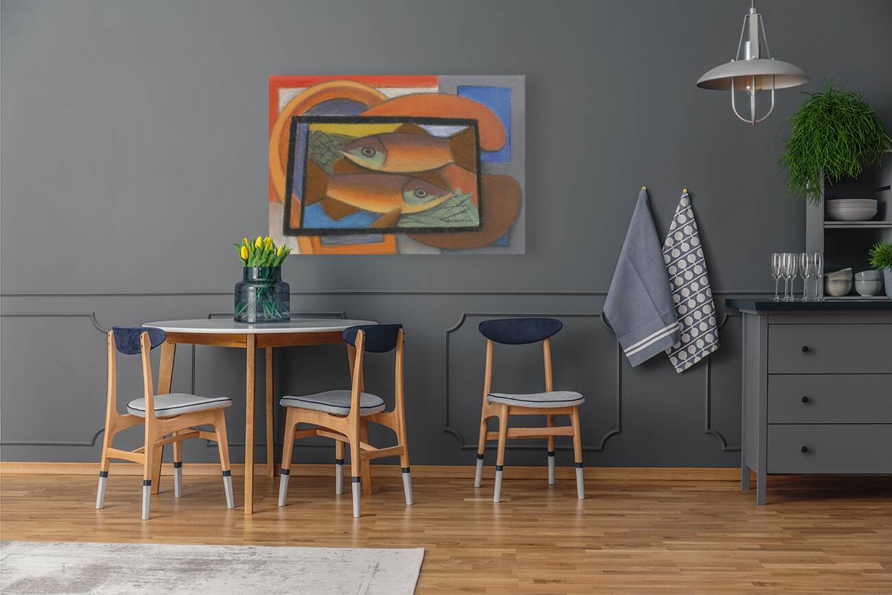 Study for Fish in Glass Case by Mark Gertler [1891–1939] Reproduction